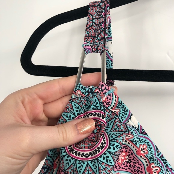 ASSETS BY SPANX One Piece Swimsuit Bloom Floral Print XL Ruched Slimming Shirred - Picture 4 of 12